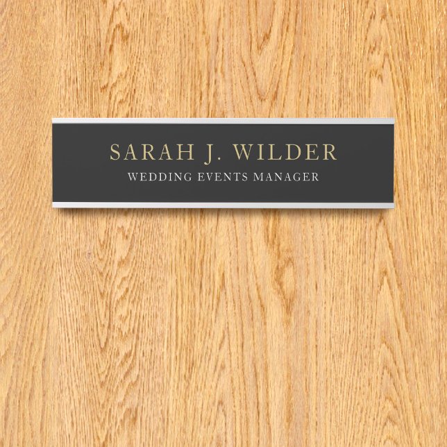 Letrero Para Puerta Rótulo de puerta de Office de boda Events Manager (For your wedding events business, just add your name)