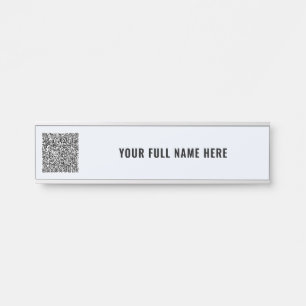 Letrero Para Puerta Rótulo de puerta de oficina personalizado con códi