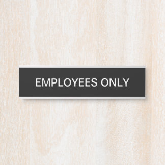 Letrero Para Puerta Rótulo de puerta simple sólo para empleados