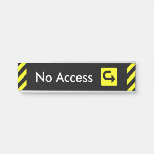 Letrero Para Puerta Rótulo de puerta "sin acceso" para captar la atenc