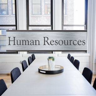 Letrero Para Puerta Rótulo de puertas de la oficina de recursos humano
