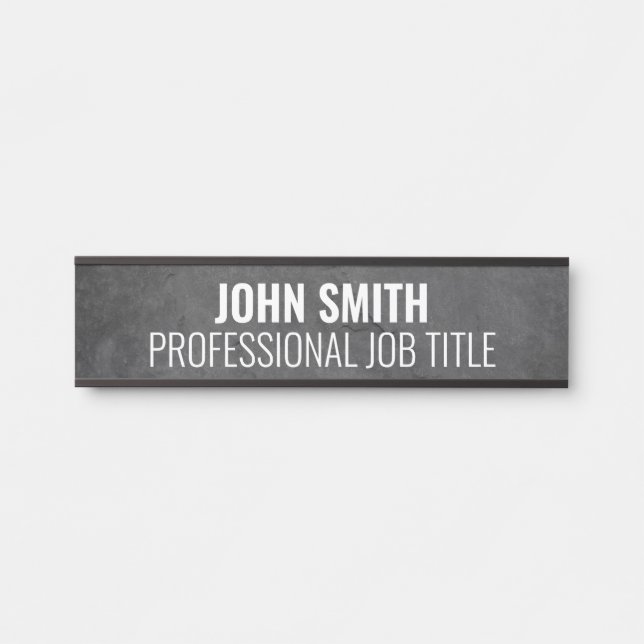 Letrero Para Puerta Rótulo de puertas de oficina profesional moderno (Anverso)