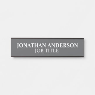 Letrero Para Puerta Rótulo de puertas de oficina profesional moderno