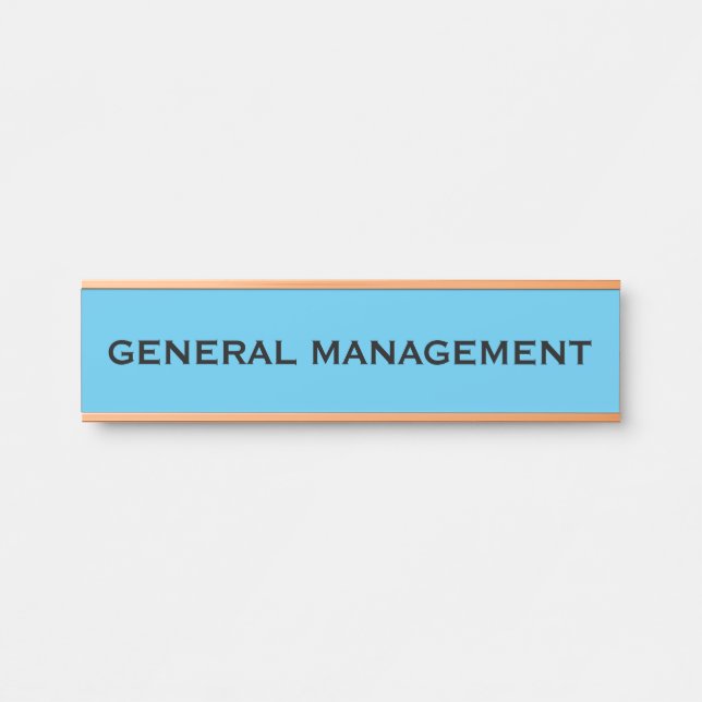 Letrero Para Puerta Rótulo de puertas de oficina profesional moderno (Anverso)