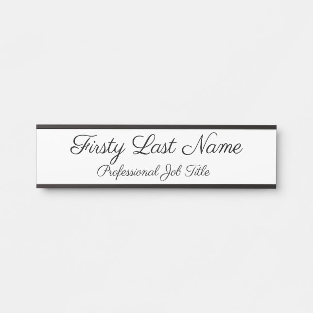 Letrero Para Puerta Rótulos de puerta de negocios Rótulo elegante senc (Anverso)