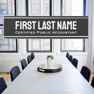 Letrero Para Puerta Rótulos de puertas de oficina simple moderno negro