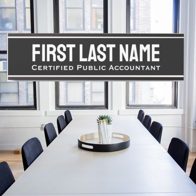 Letrero Para Puerta Rótulos de puertas de oficina simple moderno negro (Subido por el creador)