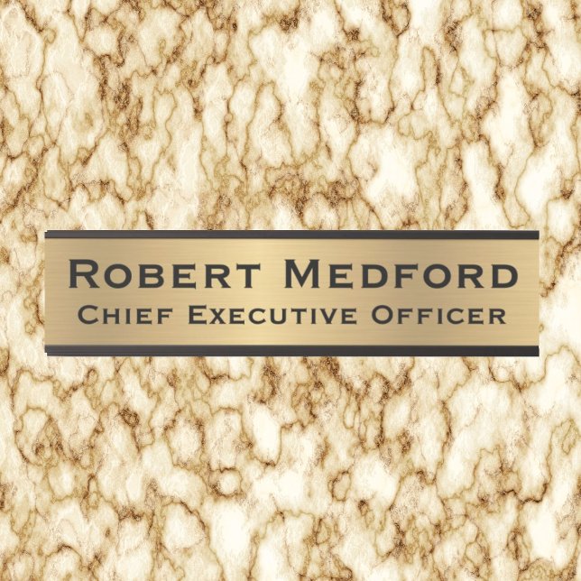 Letrero Para Puerta Rótulos Faux Gold Moderno Puerta Rótulo Nombre Pla (Subido por el creador)