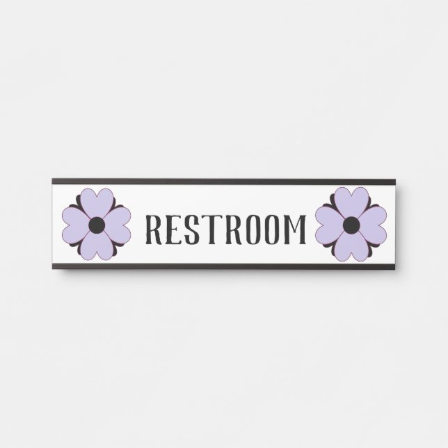 Letrero Para Puerta Rótulos Unisex Baño - Rótulo Unisex (Anverso)