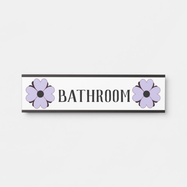 Letrero Para Puerta Rótulos Unisex Baño - Rótulo Unisex (Anverso)