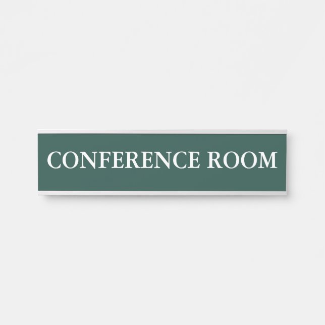Letrero Para Puerta Sala de conferencias minimalista moderna (Anverso)