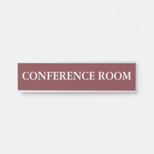 Letrero Para Puerta Sala de conferencias minimalista moderna