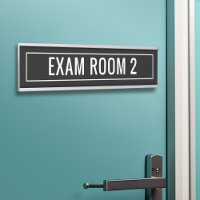 Sala de exámenes en blanco negro para oficina de M