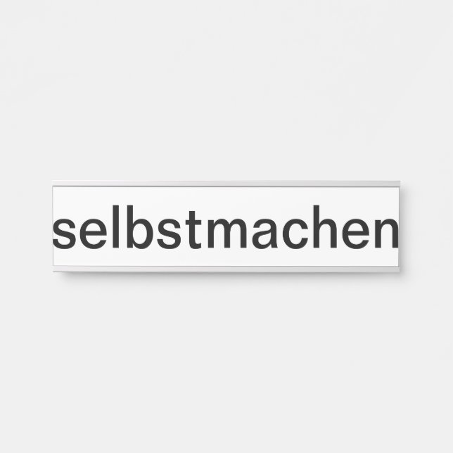 Letrero Para Puerta selber gestalten (Anverso)