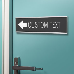 Letrero Para Puerta Señal de dirección de la flecha con el texto de