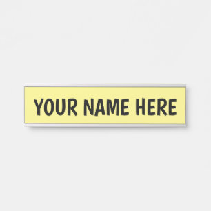LETRERO PARA PUERTA SEÑAL DE NOMBRE DE METAL PERSONALIZADA