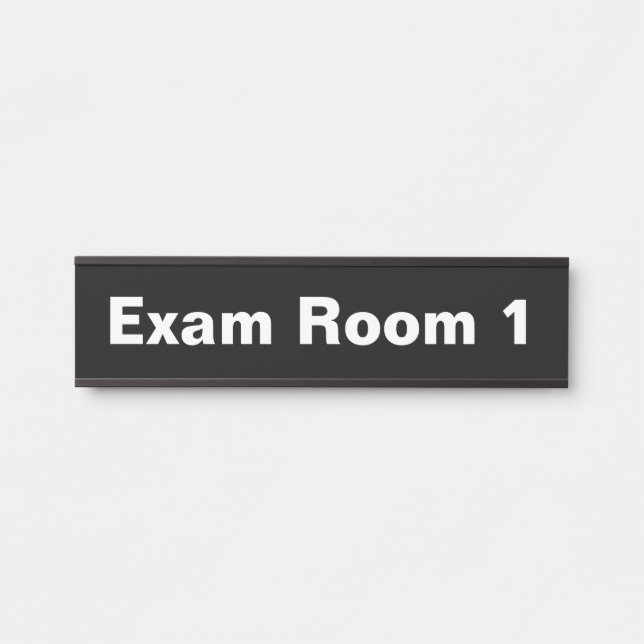 Letrero Para Puerta Señal de puerta de oficina de sala de examen de co (Anverso)