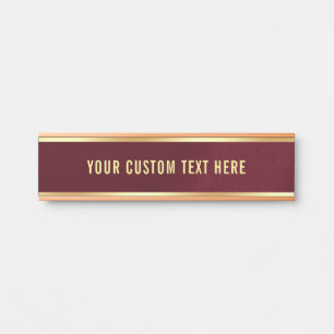 Letrero Para Puerta Separar plantilla Su Personalizado Texto Aquí Inic