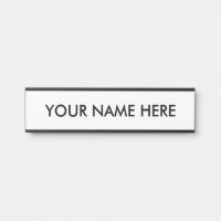 Signo de puerta de estilo de texto Minimalista mod
