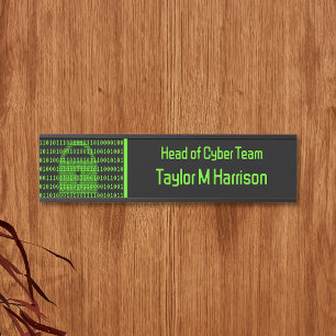 Letrero Para Puerta Símbolo de bloqueo técnico y ciberseguridad negro