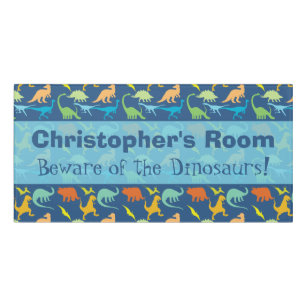 Letreros para Dinosaurios Coloridos puertas Letreros para Dinosaurios Coloridos puertas