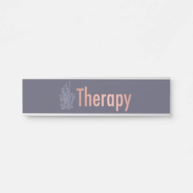 Letrero Para Puerta Therapy Door Sign (Anverso)