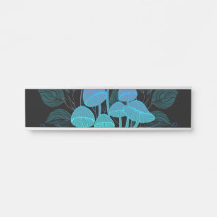 Letrero Para Puerta Toadstools en Bushes