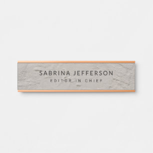 Letrero Para Puerta Único elegante llano simple Minimalista