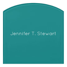 Verde azulado y blanco elegante simple profesional