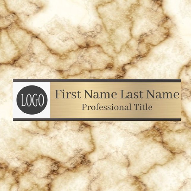 Letrero Para Puerta Your Company Logo Office Door Sign Faux Gold (Subido por el creador)