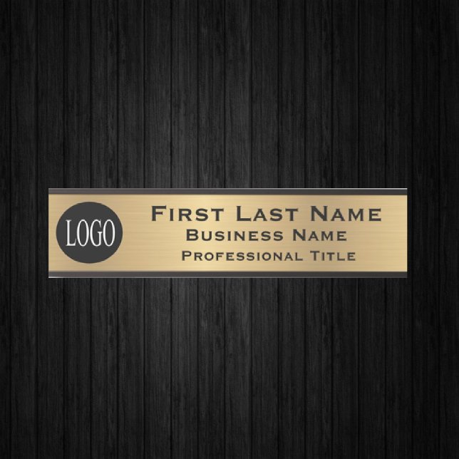Letrero Para Puerta Your Company Logo Office Door Sign Faux Gold (Subido por el creador)