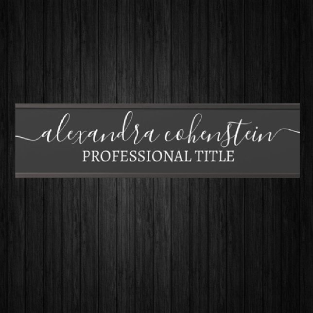 Letrero Para Puerta Your Company Office Door Sign Black and White (Subido por el creador)