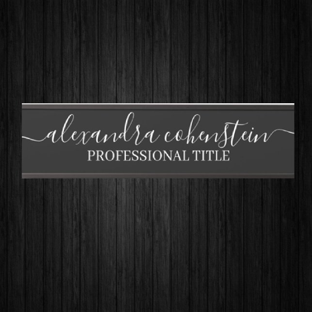 Letrero Para Puerta Your Company Office Door Sign Black and White (Subido por el creador)