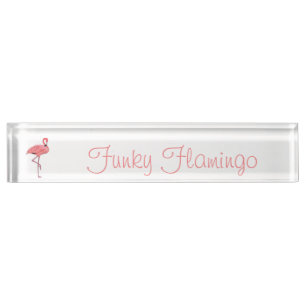 Letrero personalizado de flamenco divertido