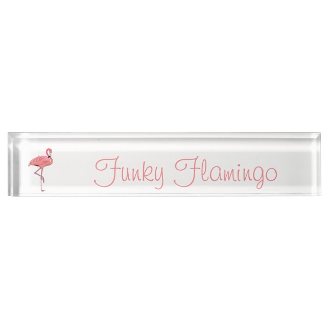 Letrero personalizado de flamenco divertido (Anverso)