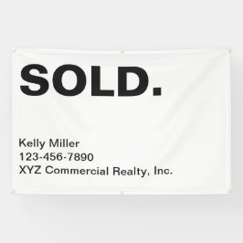 Letrero personalizado de VENDIDO Señal de comercia