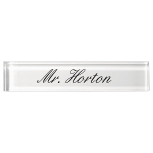 Letrero personalizado del escritorio
