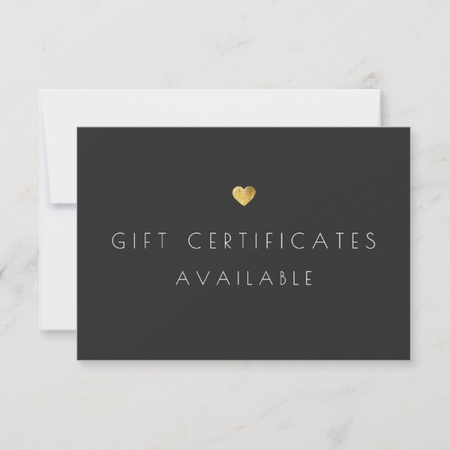 Letrero promocional de certificado de regalo de co (Anverso)