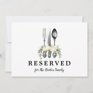 letrero reservado para la familia etc tarjeta edit