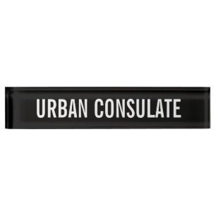 Letrero urbano del consulado