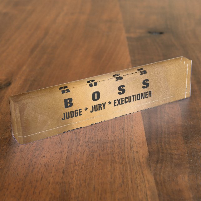 Letreros divertido y elegante metálico de cobre (Lateral)