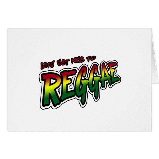 Lets consigue agradable a la música del reggae de (Anverso (Horizontal))