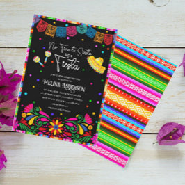 Let's Fiesta acuarela ducha de bebé Invitación