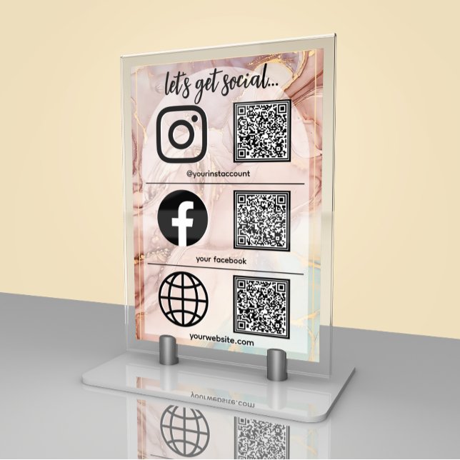 Let's Get Social Business | Tarjeta de mesa con có (Subido por el creador)