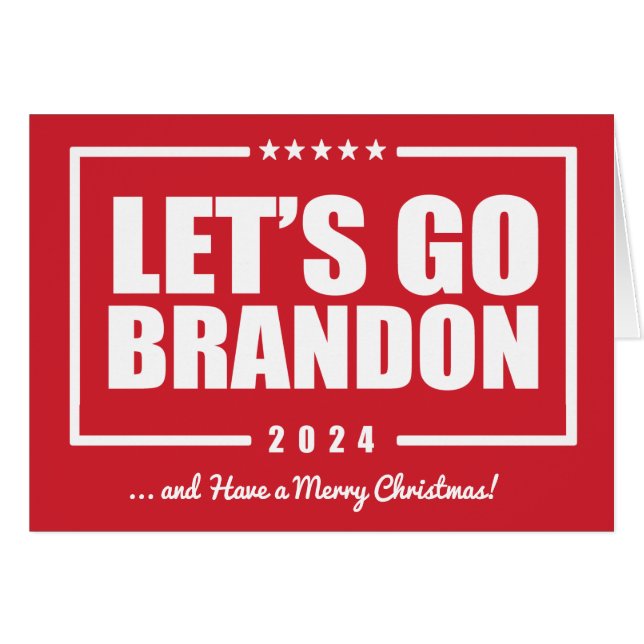 Let's Go Brandon and Have a Merry Christmas (Anverso (Horizontal))