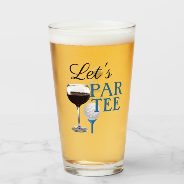 Let's PAR TEE Glass Cup (Anverso (lleno))