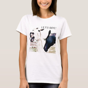 Let'S Ride - Graciosa Camiseta De Caballo