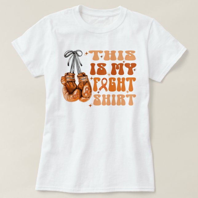 Leucemia Esta Es Mi Camisa De Lucha Por Guerrero (Diseño del anverso)