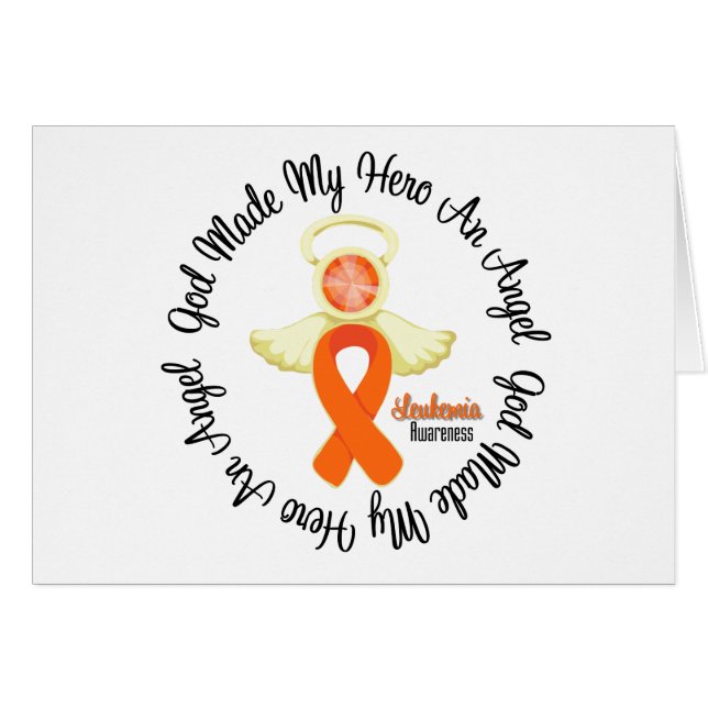Leukemia Dios hizo de mi héroe un ángel (Anverso (Horizontal))