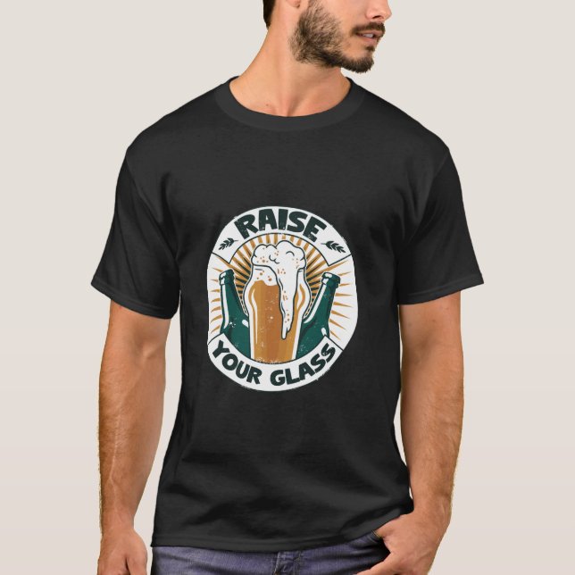 Levanta tu camiseta de diversión de cerveza de cri (Anverso)